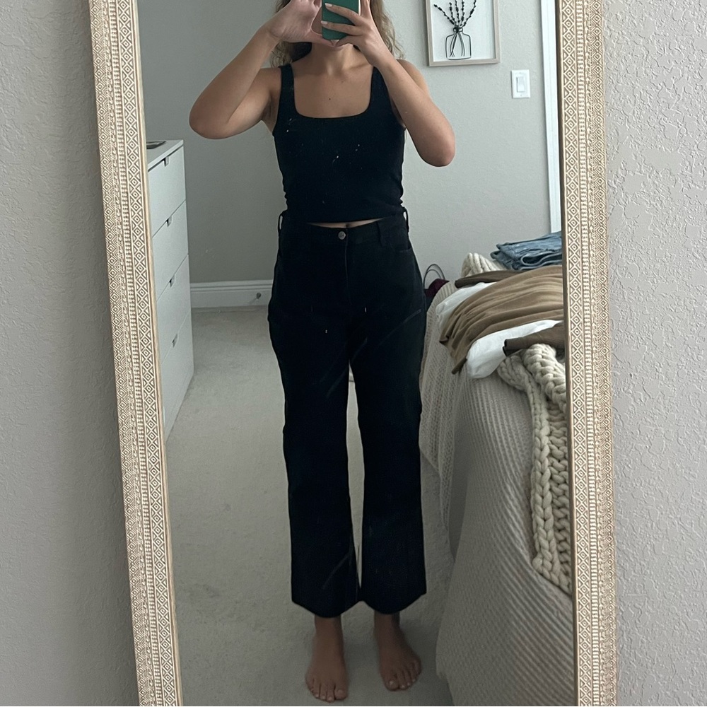 Not Your Daughters Jeans (NYDJ) Black Cropped Stretchy Pants